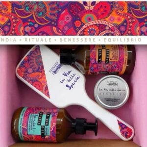 3ME LA VIA DELLE SPEZIE SANDALO KIT   ( shampoo + mask + brush + candle )