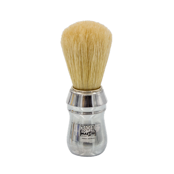 3ME Shaving Brush Professional Aluminum - Bleached Bristles (BA1)